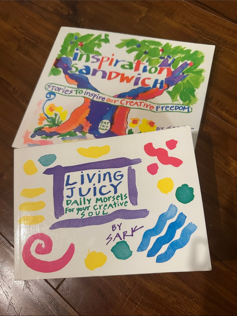 SARK Living Juicy & Inspiration Sandwich 2 Book Lot First Editions